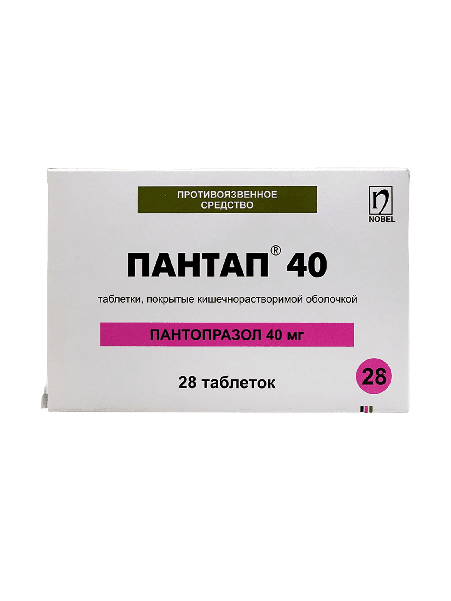 Пантап, 40 мг, таб. №28