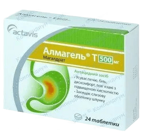Алмагель Т, 500 мг, таб. №24