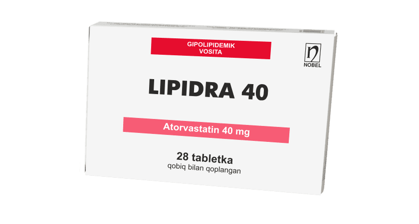 Липидра, 40 мг, таб. №28