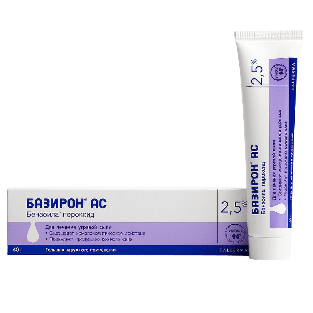 Базирон АС, 2,5%, 40 г, гель