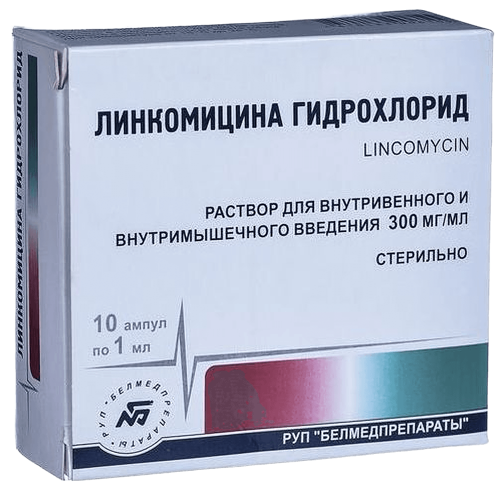 Линкомицина гидрохлорид, 300 мг/мл, 1 мл, амп. №10