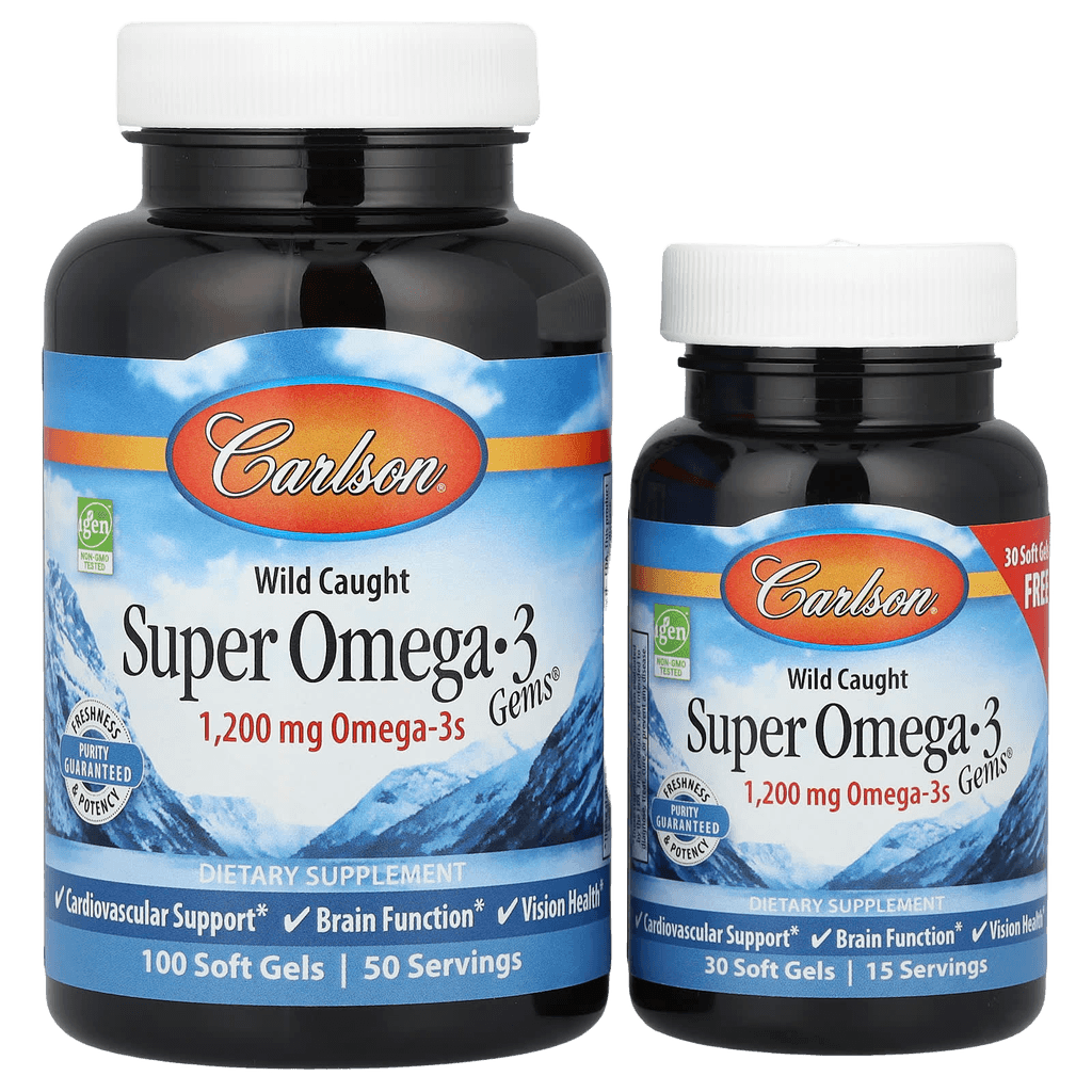 Супер Омега-3 (Carlson Super Omega-3), 1200 мг, капс. №100