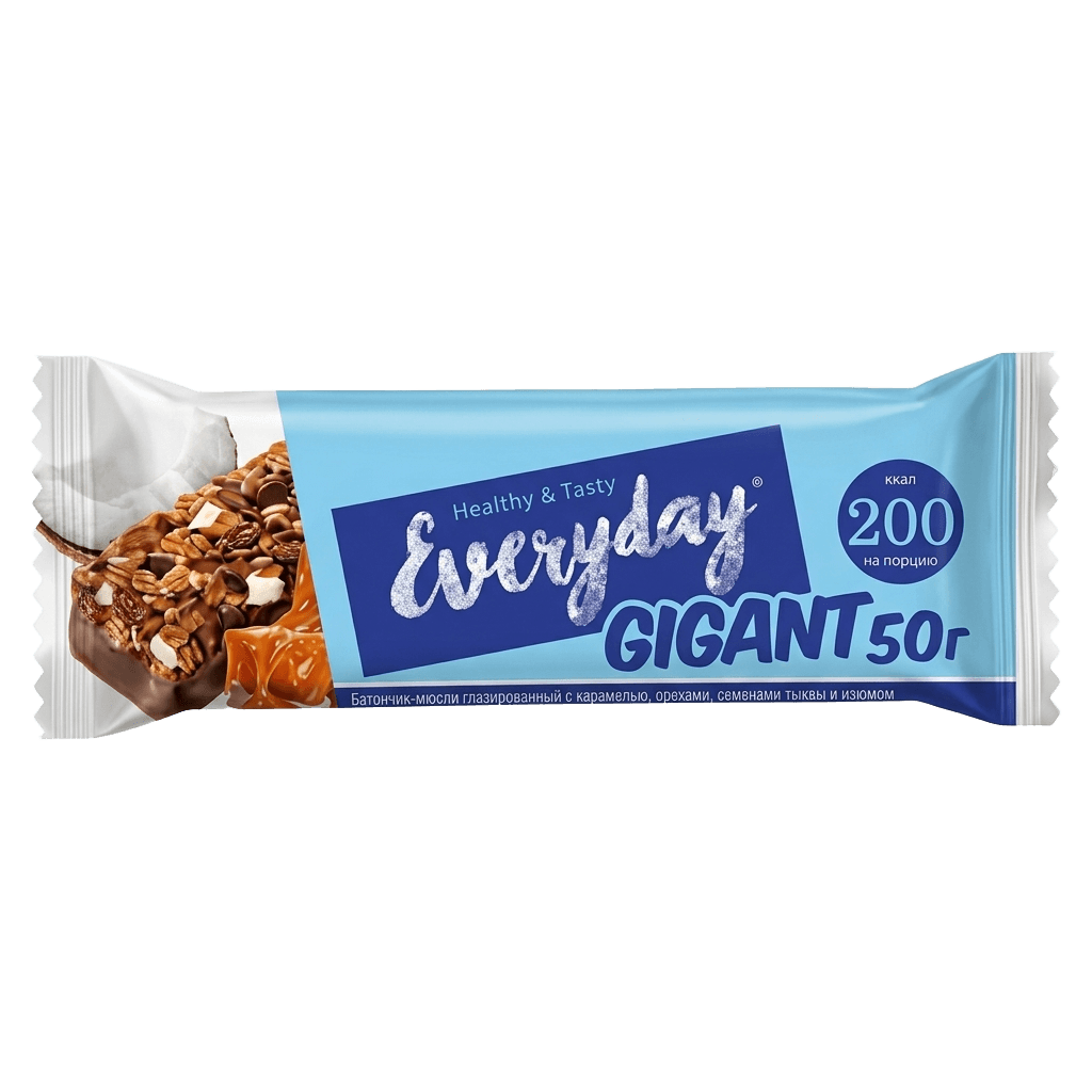 Батончик-Мюсли Everyday Gigant, 50 г (шоколад и кокос)