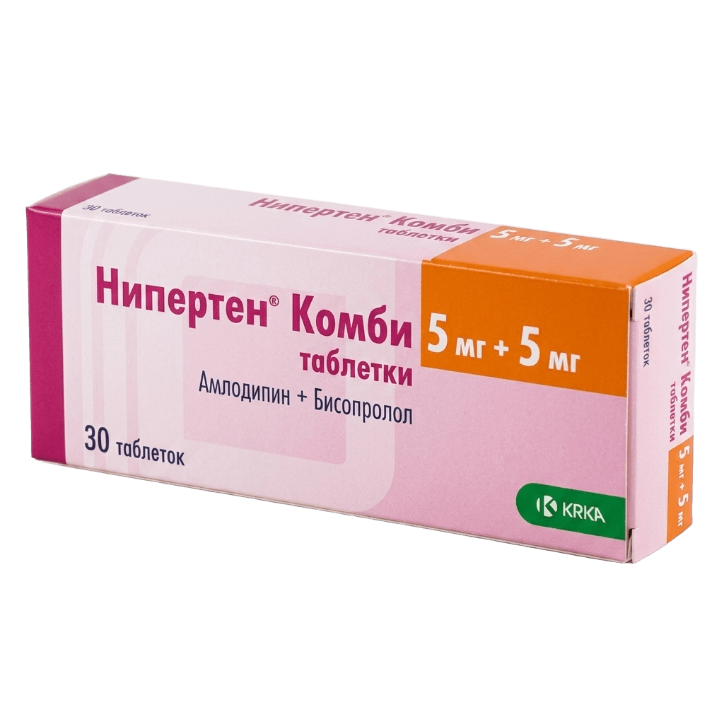 Нипертен Комби, 5 мг/10 мг, таб. №60
