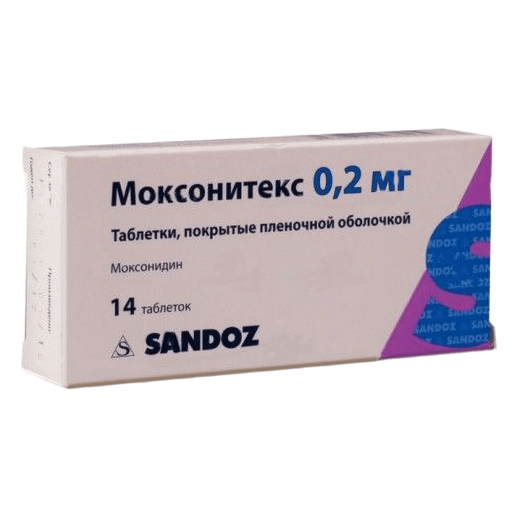 Моксонитекс, 0,2 мг, таб. №28