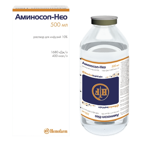 Аминосол-Нео, 10%, 500 мл, флак.