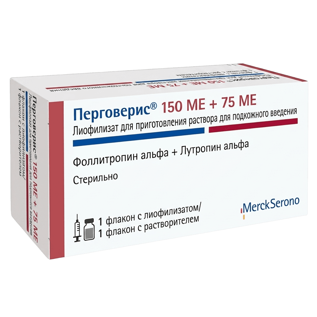 Перговерис, 150МЕ/75МЕ, флак. №3
