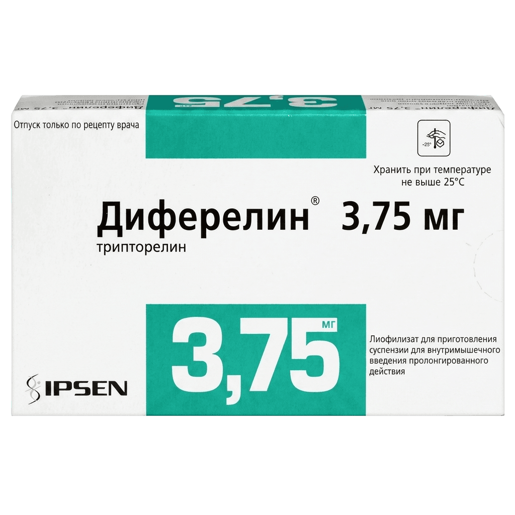 Диферелин, 3,75 мг, флак. №1