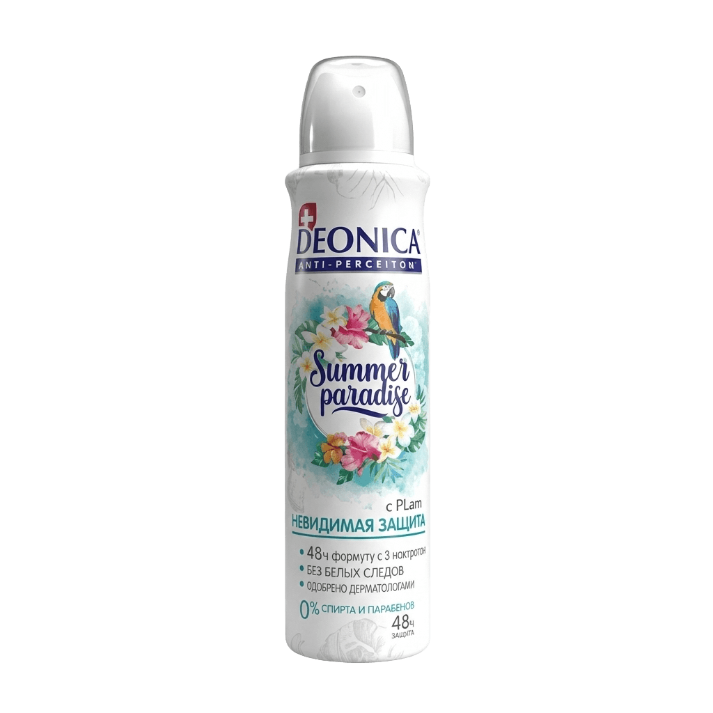 Антиперспирант Deonica Summer Secrets невидимый уход, 150 мл, спрей
