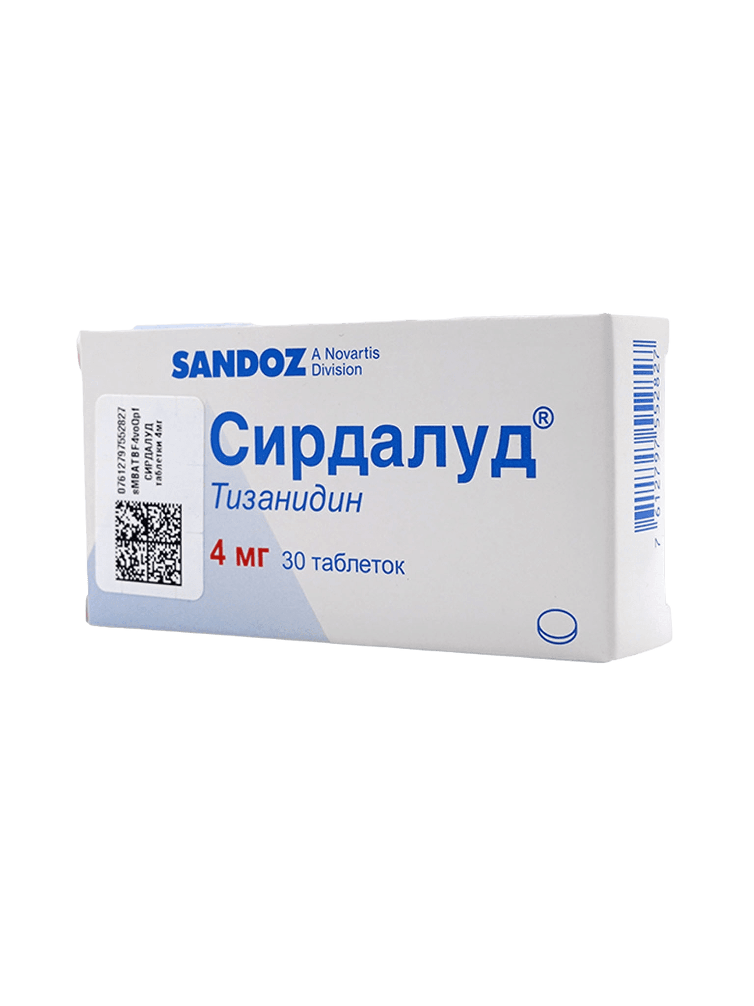 Сирдалуд, 4 мг, таб. №30
