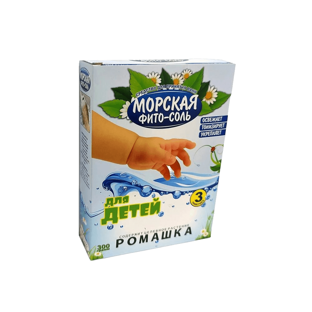 Морская фито-соль для детей, 300 г (ромашка)