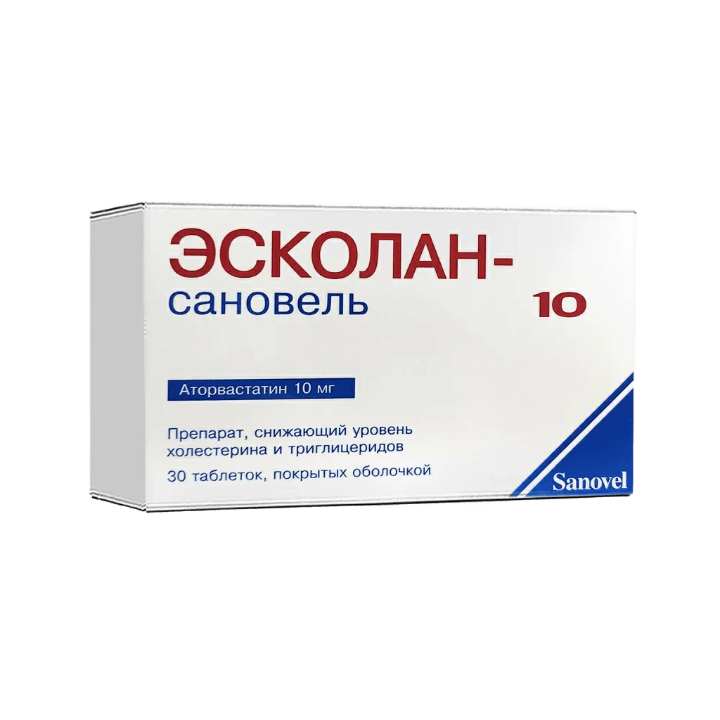 Эсколан-Сановель, 10 мг, таб. №30
