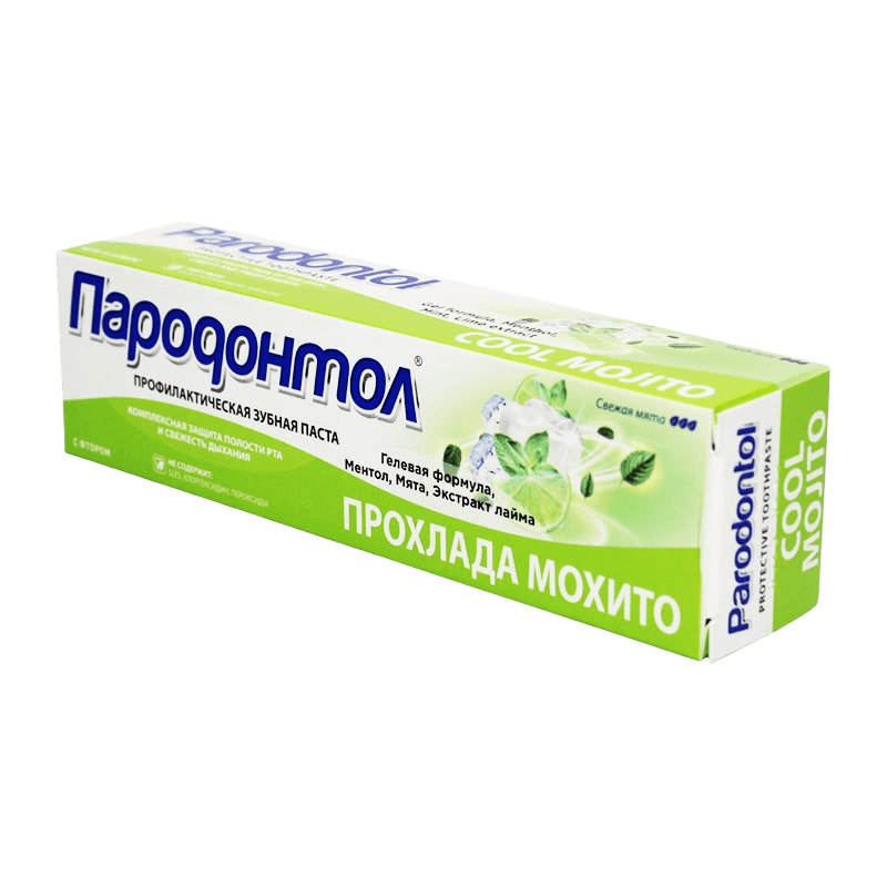 Зубная паста Пародонтол, Прохлада Мохито 124 г