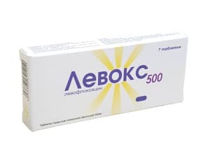 Левокс, 500 мг, таб. №7