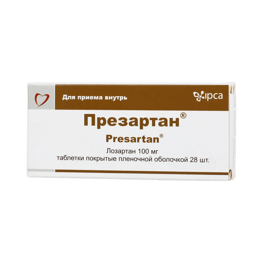 Презартан, 100 мг, таб. №28