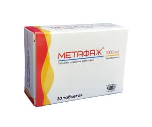 Метафаж, 1000 мг, таб. №30