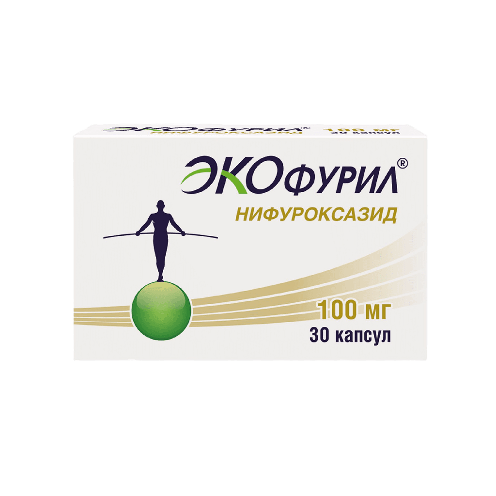 Экофурил, 100 мг, капс. №30