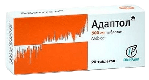 Адаптол, 500 мг, таб. №20