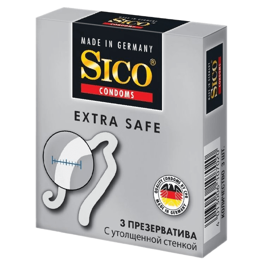 Презервативы Sico Extra Safe, №3 (С утолщенной стенкой)
