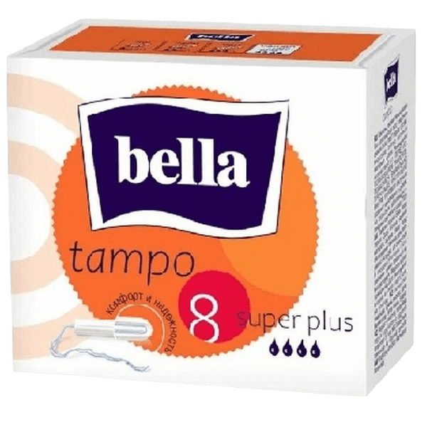 Тампоны Bella Tampo premium comfort Super Plus, №8 (б/аплик)