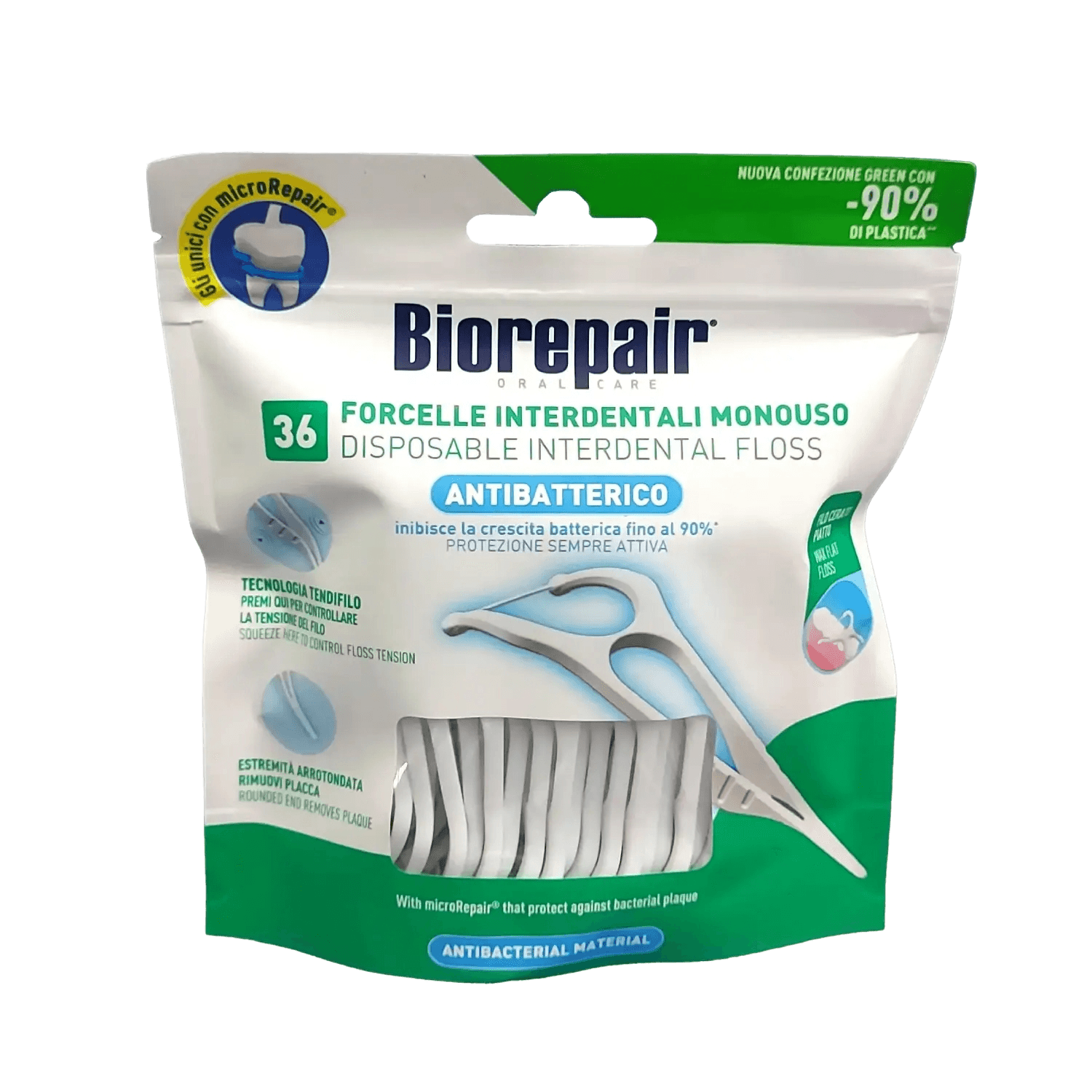 Зубная нить с держателем Biorepair, №36