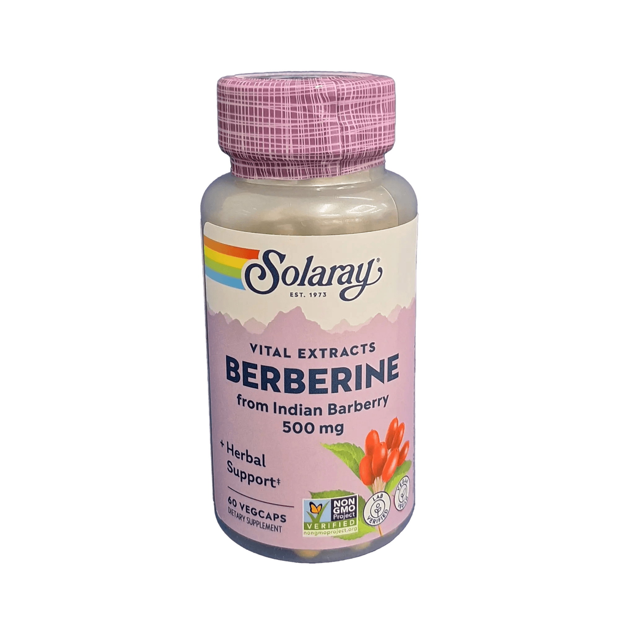Берберин Индийский (Solaray Berberine), 500 мг, капс. №60