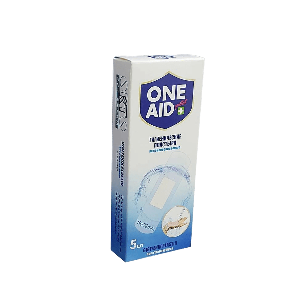 Пластырь водонепроницаемый One Aid, 19 мм х 72 мм, №5