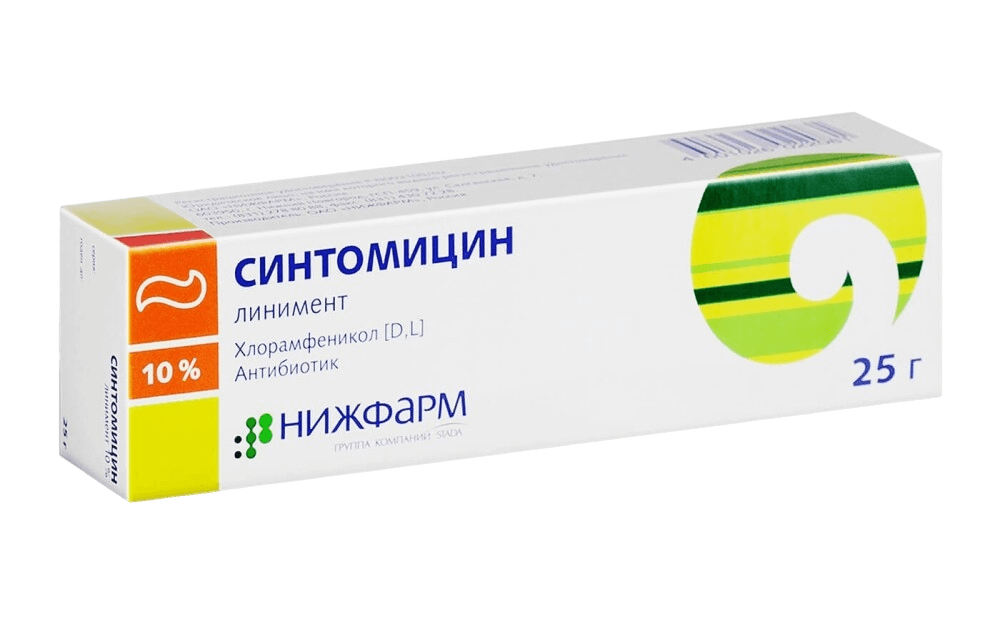 Синтомицин, 10%, линимент, 25 г
