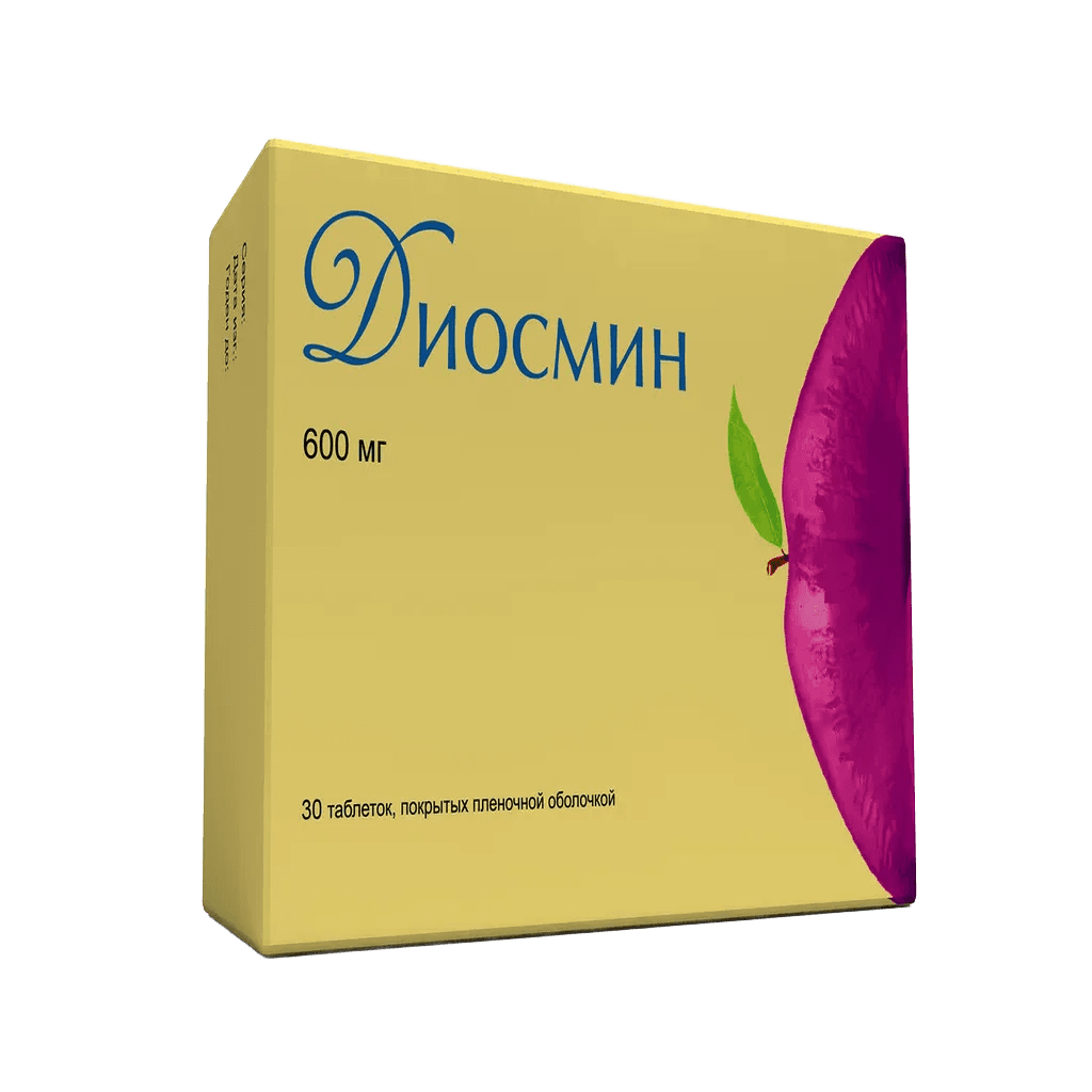 Диосмин, 600 мг, таб. №20
