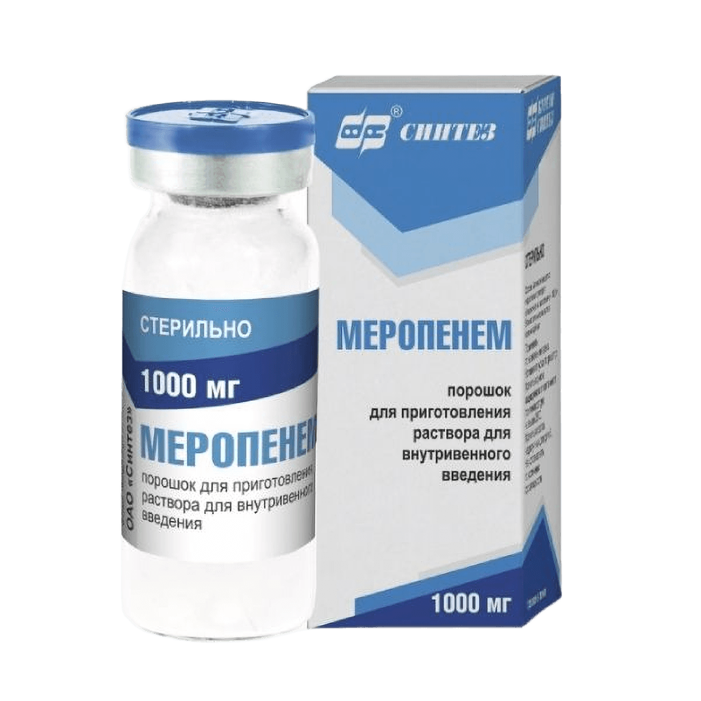 Меропенем, 1000 мг, флак. №1