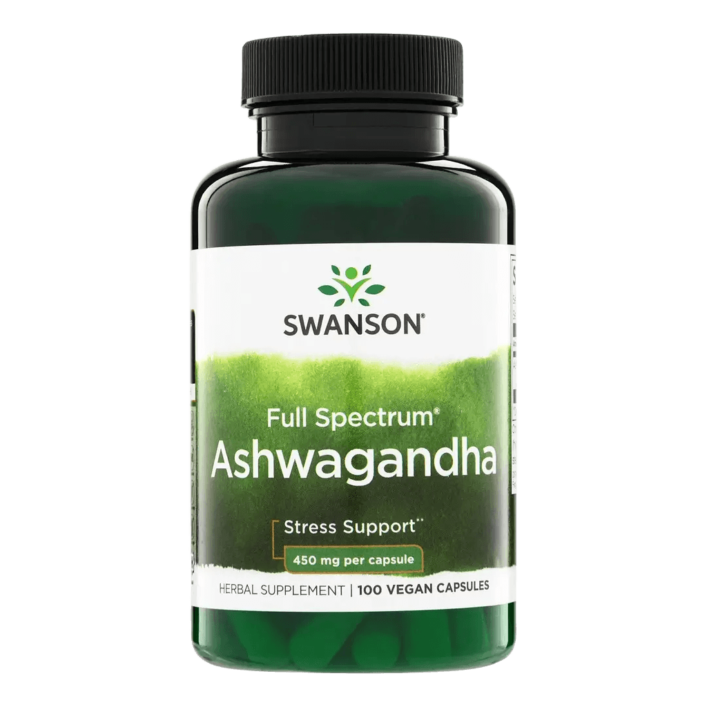 Ашваганда (Swanson Ashwagandha), 450 мг, капс. №100
