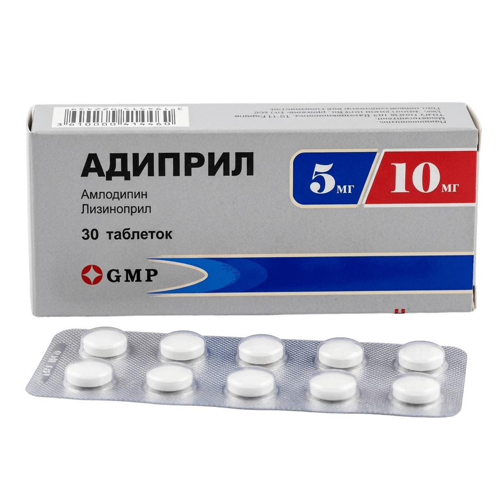 Адиприл, 5 мг/5 мг, таб. №30