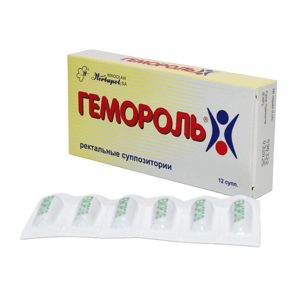 Гемороль, супп, рект, №12