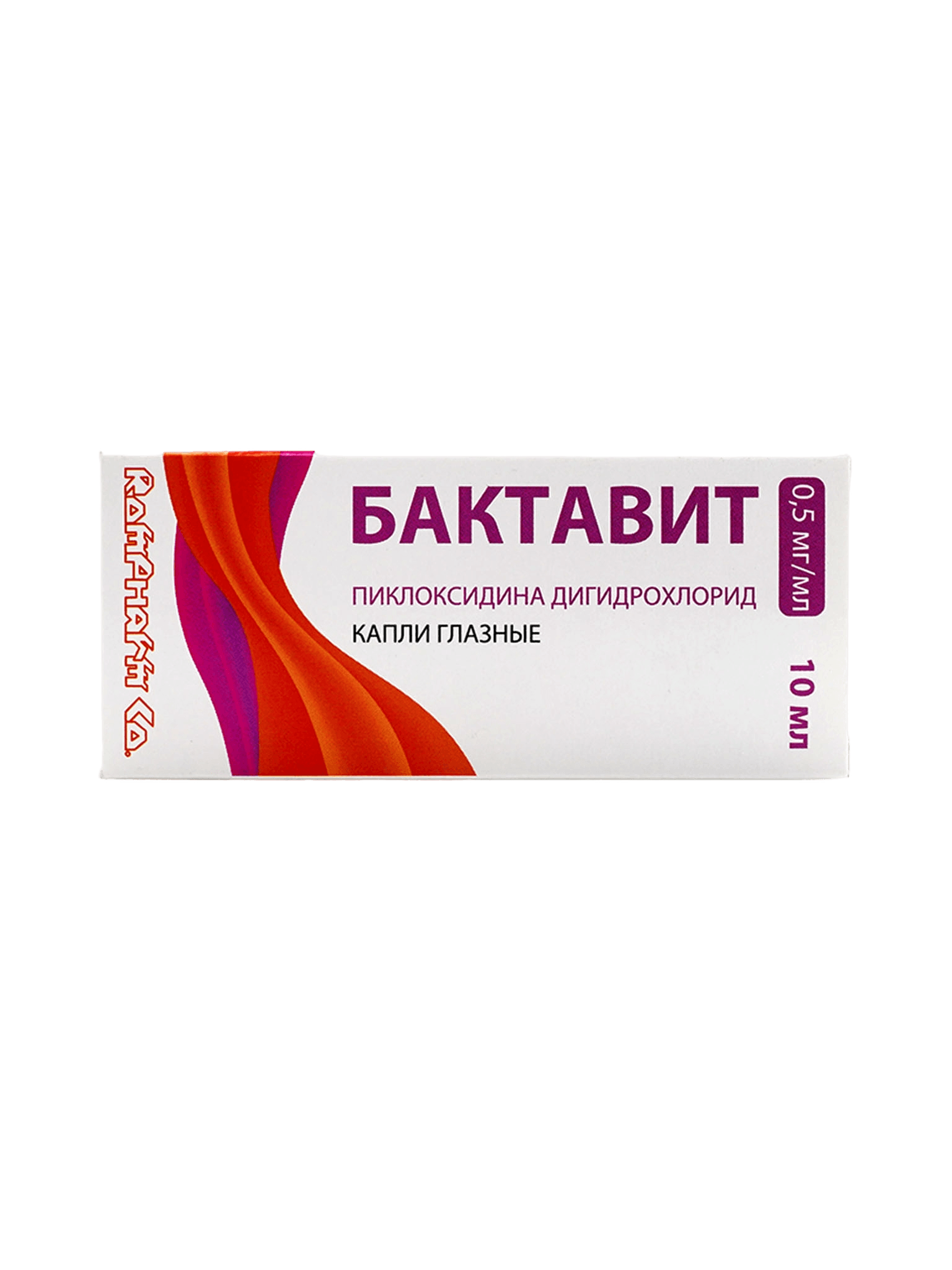 Бактавит, 0,5 мг/мл, 10 мл, капли глаз.