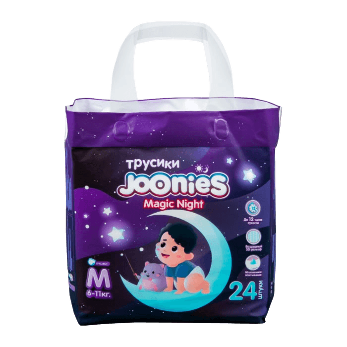 Подгузники трусики Joonies Magic Night, раз. M, №24