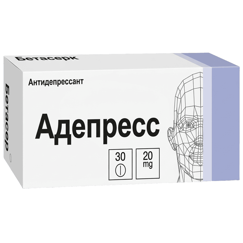 Адепресс, 20 мг, таб. №30