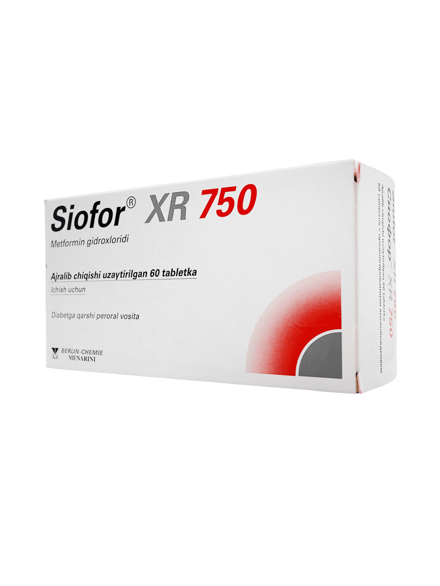 Сиофор XR, 750 мг, таб. №60