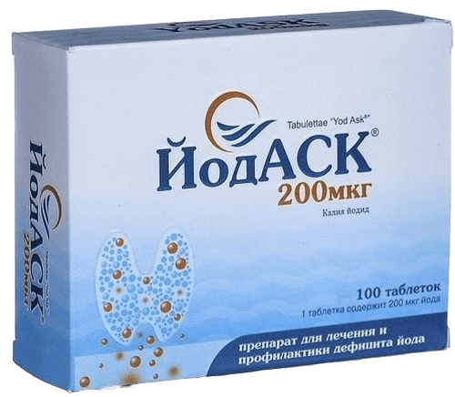 Йод аск, 200 мкг, таб. №100