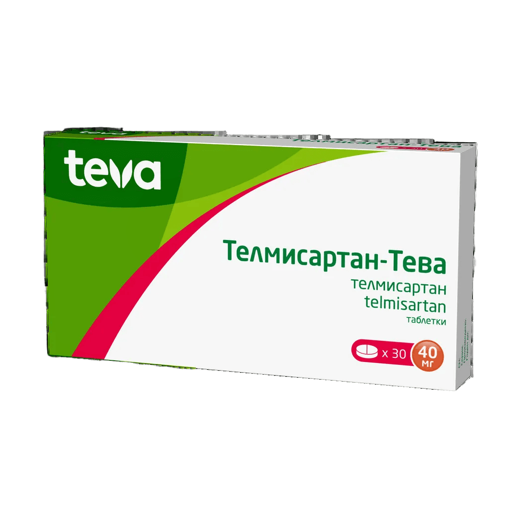 Телмисартан, 40 мг, таб. №30