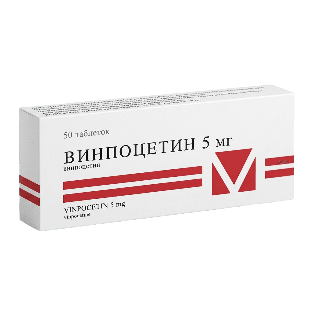 Винпоцетин, 5 мг, таб. №50