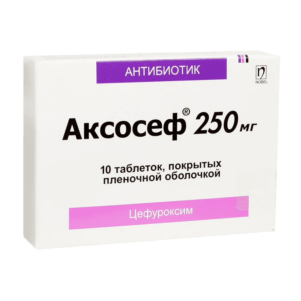 Аксосеф, 250 мг, таб. №10