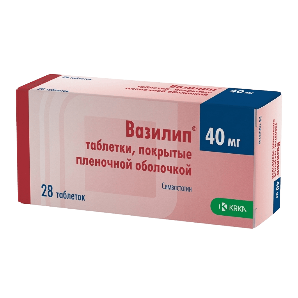 Вазилип, 40 мг, таб. №28
