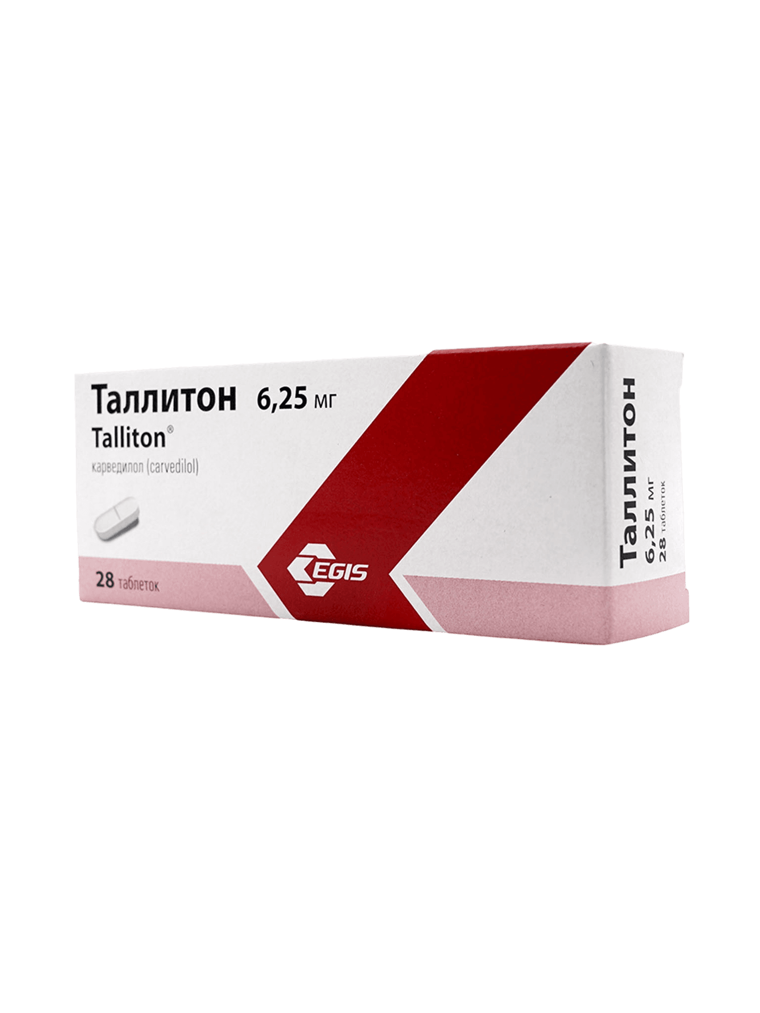 Таллитон, 6,25 мг, таб. №28
