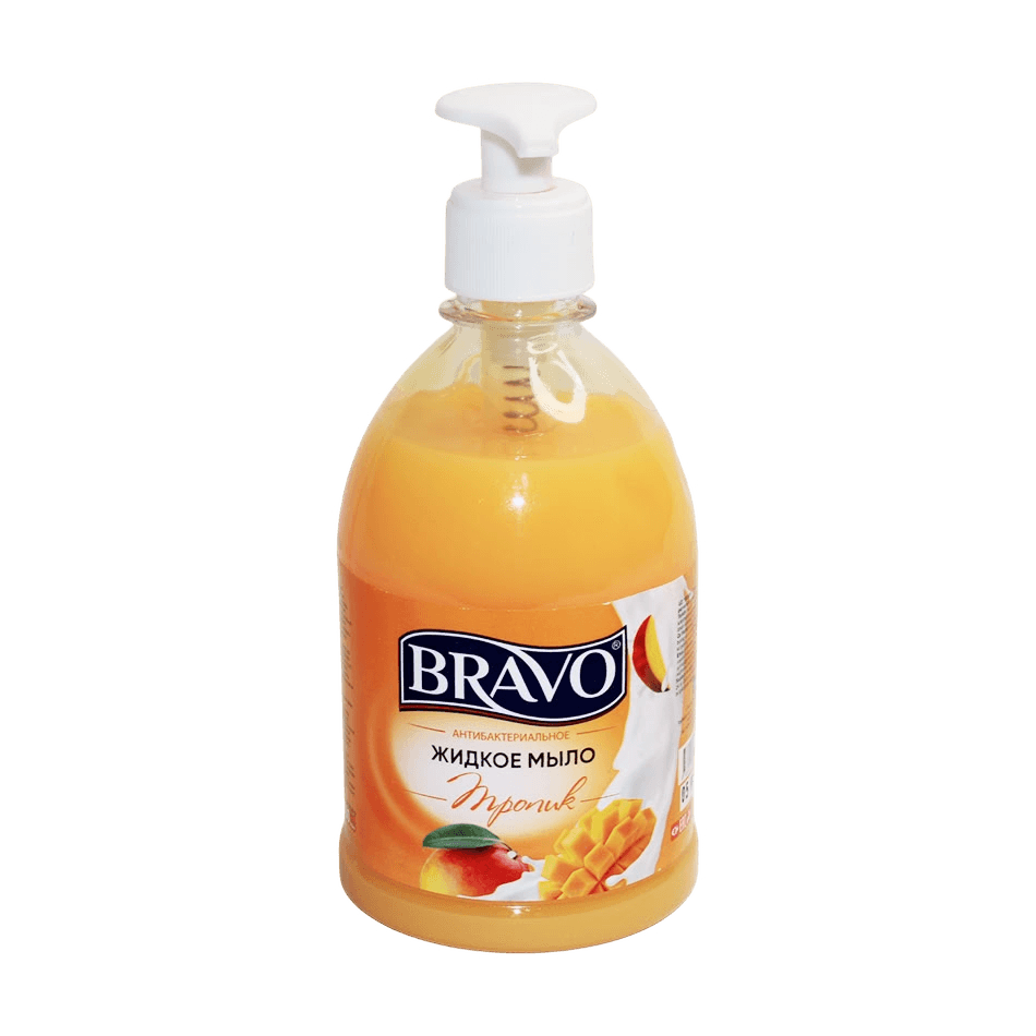 Жидкое мыло антибакт. Bravo, 500 мл (тропик)