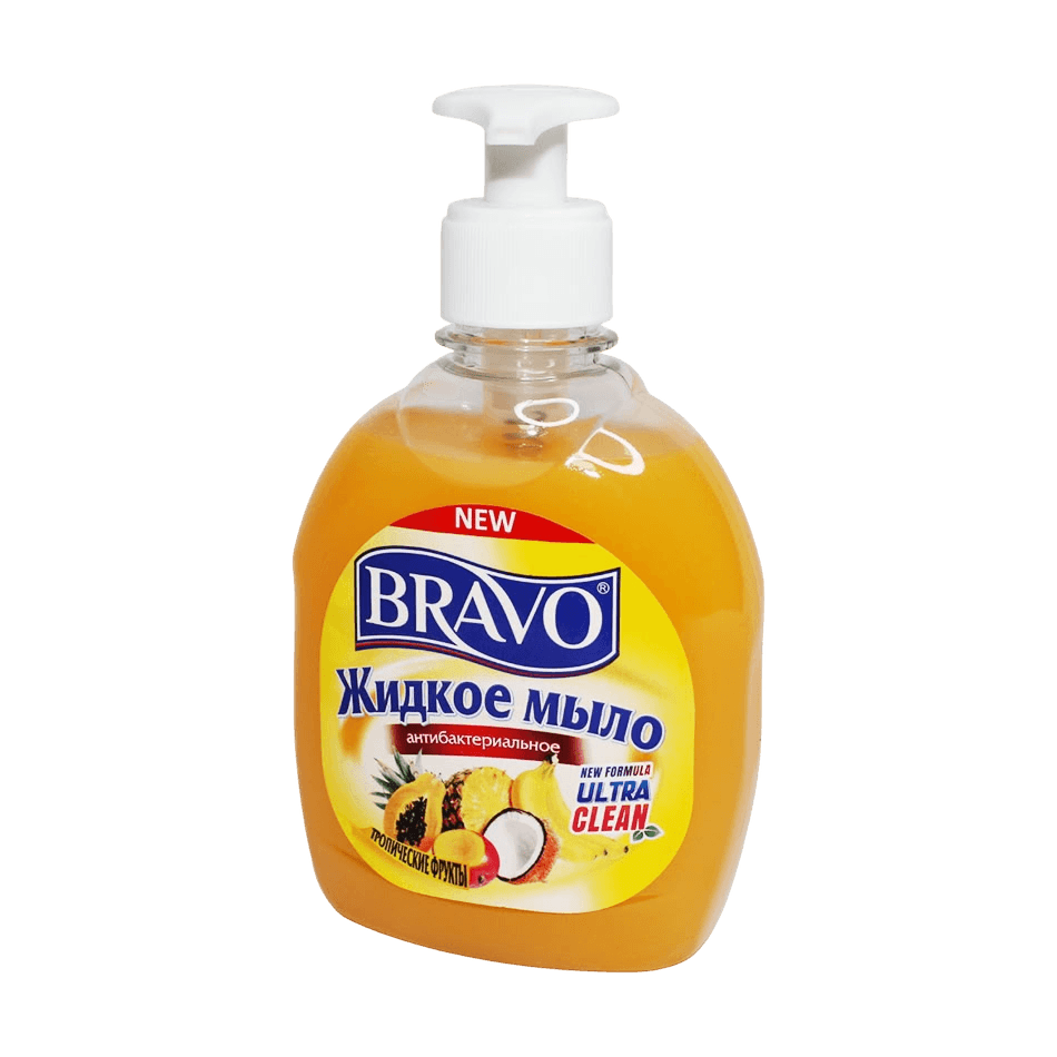 Жидкое мыло антибакт. Bravo, 310 мл (тропик)