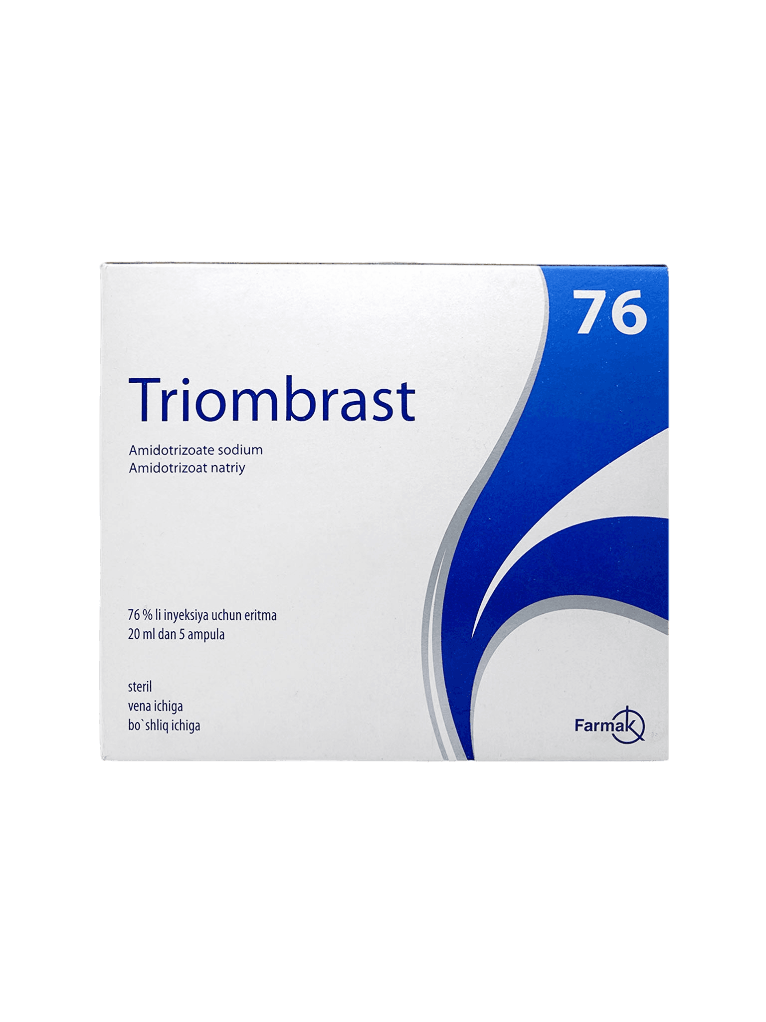 Триомбраст, 76%, 20 мл, амп. №5