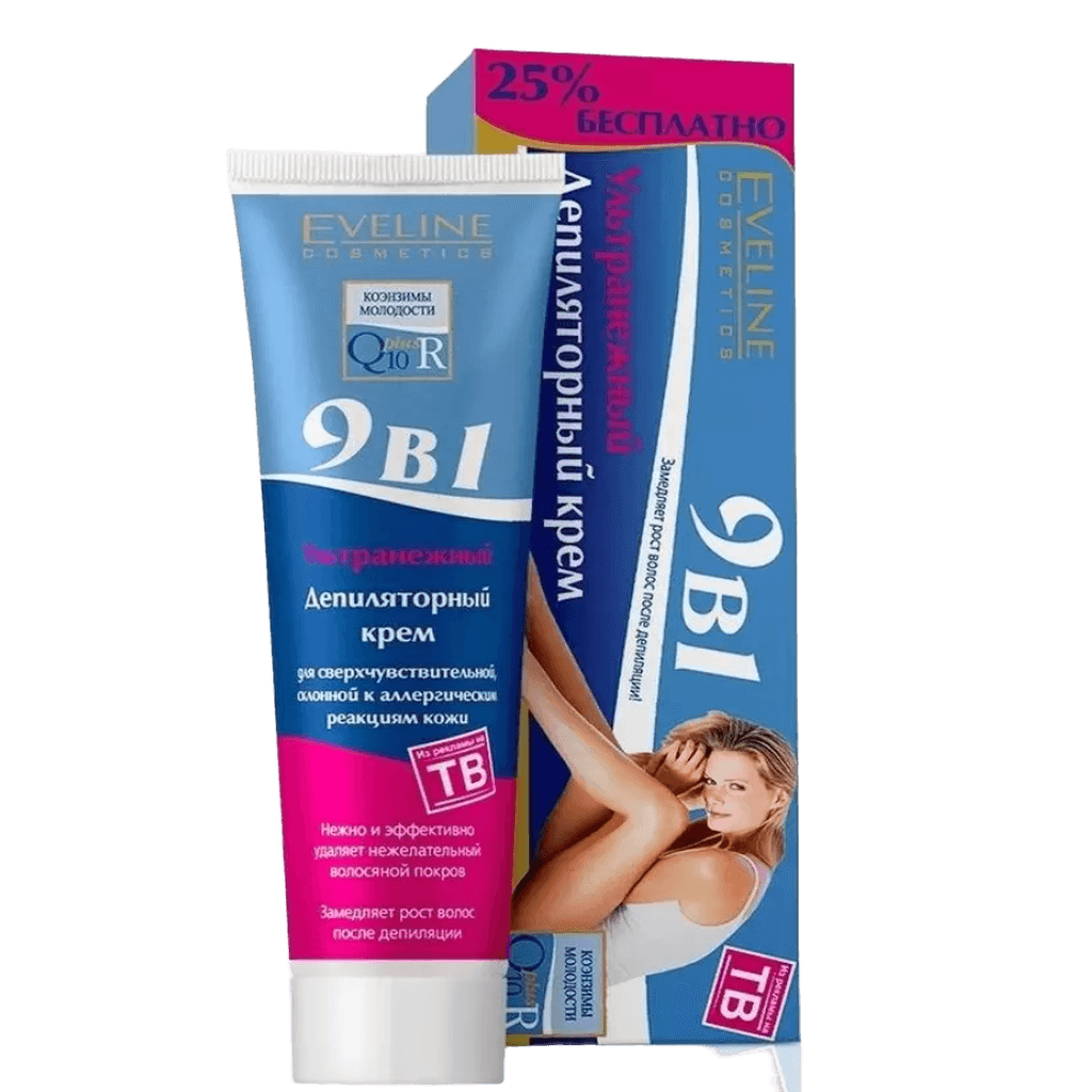 Krem depilyatsii Eveline Ultranezhnyy 9 v 1, 125 ml