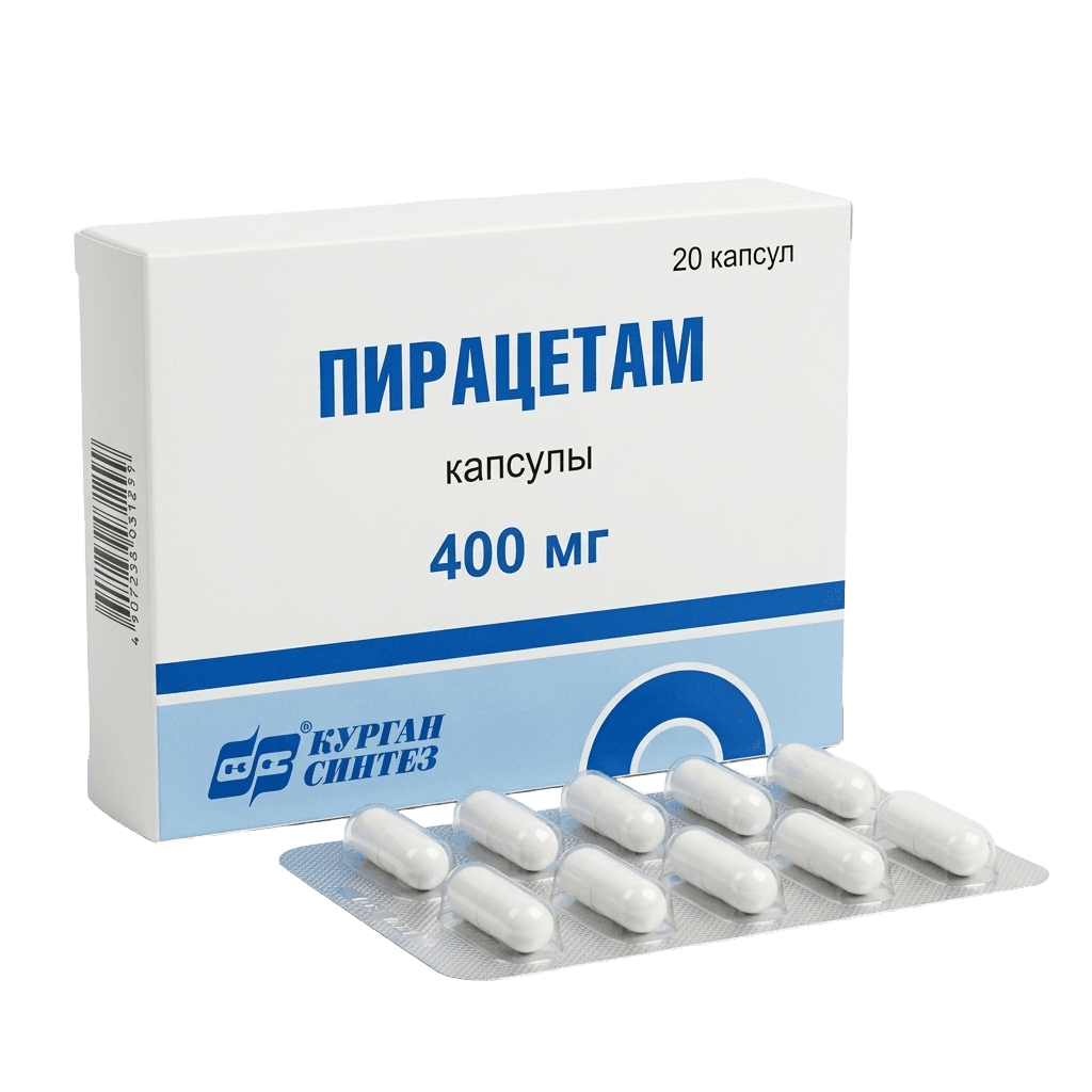 Пирацетам, 400 мг, капс. №20