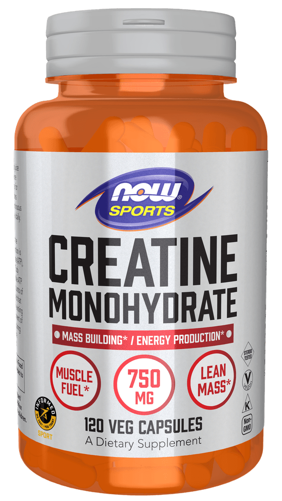 Creatine Monohydrate (NOW Sports Creatine Monohydrate), caps. №120