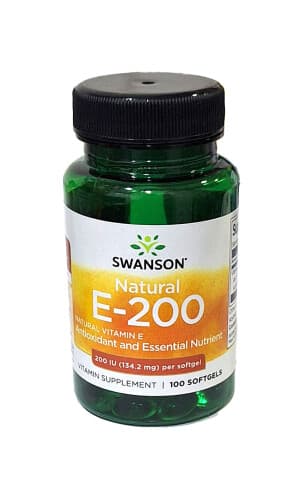 Витамин Е-200 (Swanson Vitamin E), 200 МЕ, капс. №100